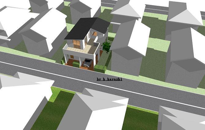 東京の冬至の日影 東京の冬至日の日影